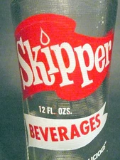 vintage ACL SODA ACL BOTTLE - red SKIPPER of PITTSBURGH, PA  - 12 oz  POP BOTTLE