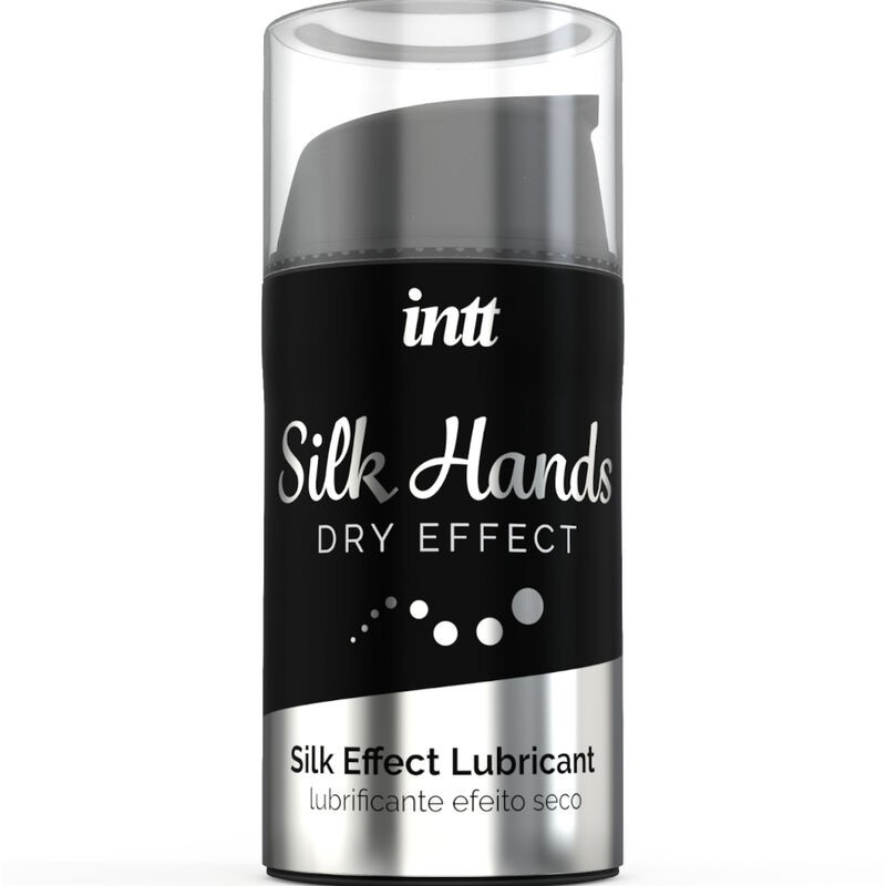 Lubrifiant silicone INTT Silk Mains gel intime concentré anti sécheresse de 15 ml