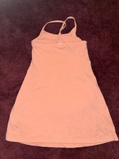 PINK Victoria  s Secret Peach Cosmo Logo Small Cotton Active Sleeveless Dress VS