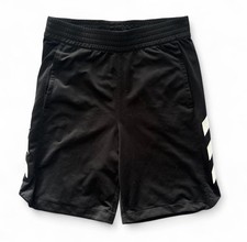 adidas Men's M Black Athletic Shorts Drawstring Elastic Waist Polyester Knit