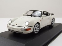 Porsche 911 Turbo 964 1990 Weiß Modellauto 1:43 Maxichamps