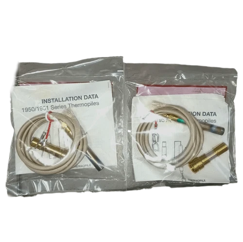 2-PACK Robertshaw 36" Thermopile Generator 2-Wire 250-750mV with PG9 Adaptor ...
