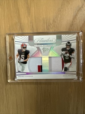 2024 Panini Flawless Dual Diamond Drake London Kyle Pitts /20