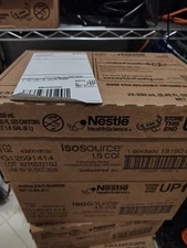 Nestle Isosource 1.5 Cal Complete Nutrition with Fiber 8.45 oz - Case of 24 -NEW