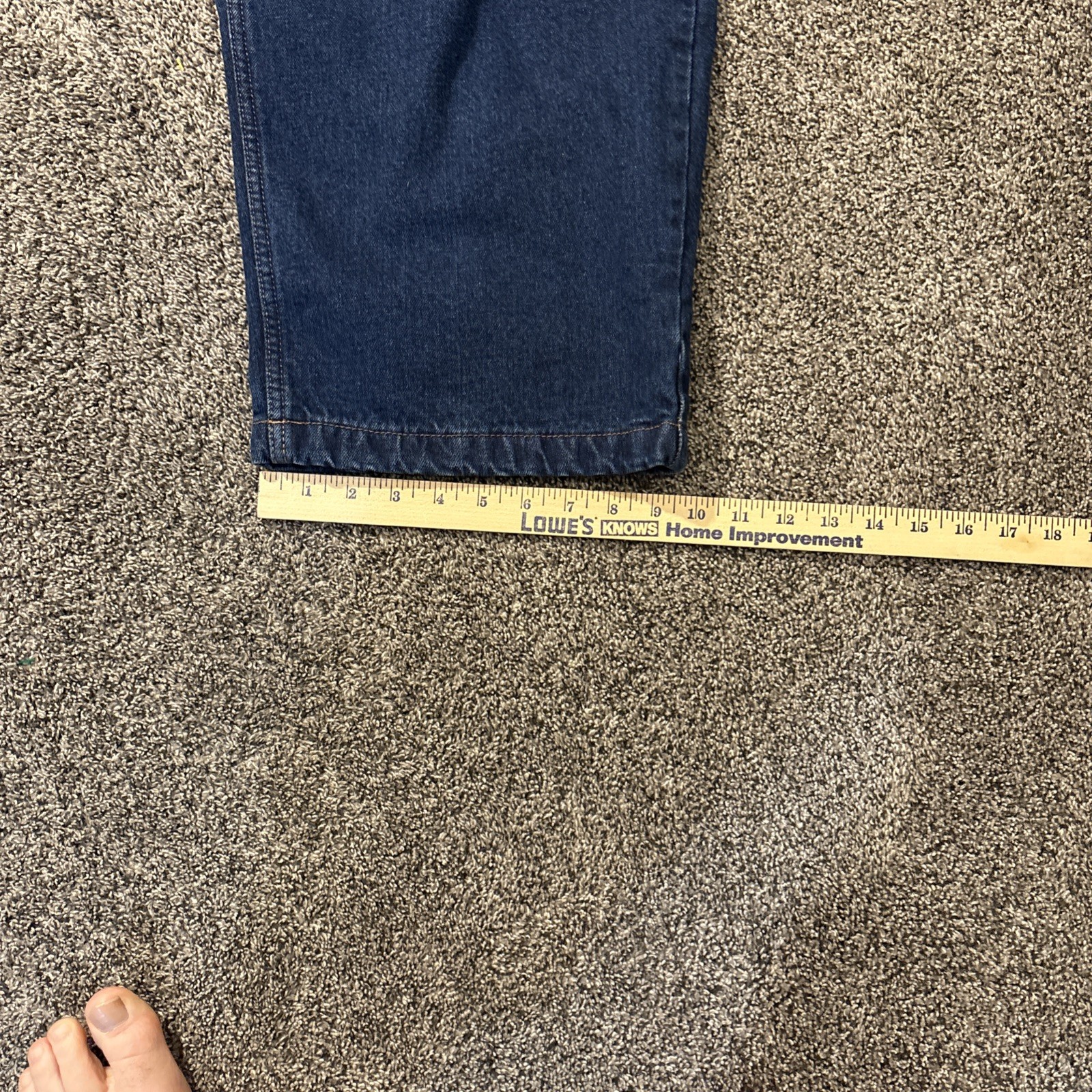 Scandia Woods Men's Size 46S ( 46 x 28) Fully Lined Heavyweight Denim Blue Jeans - View 7