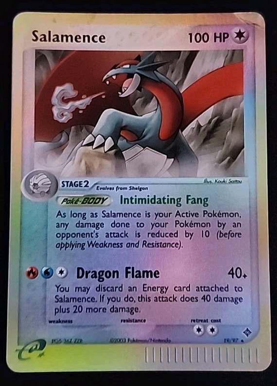 Salamance 19/97 Reverse Holo Rare Pokemon Card TCG 