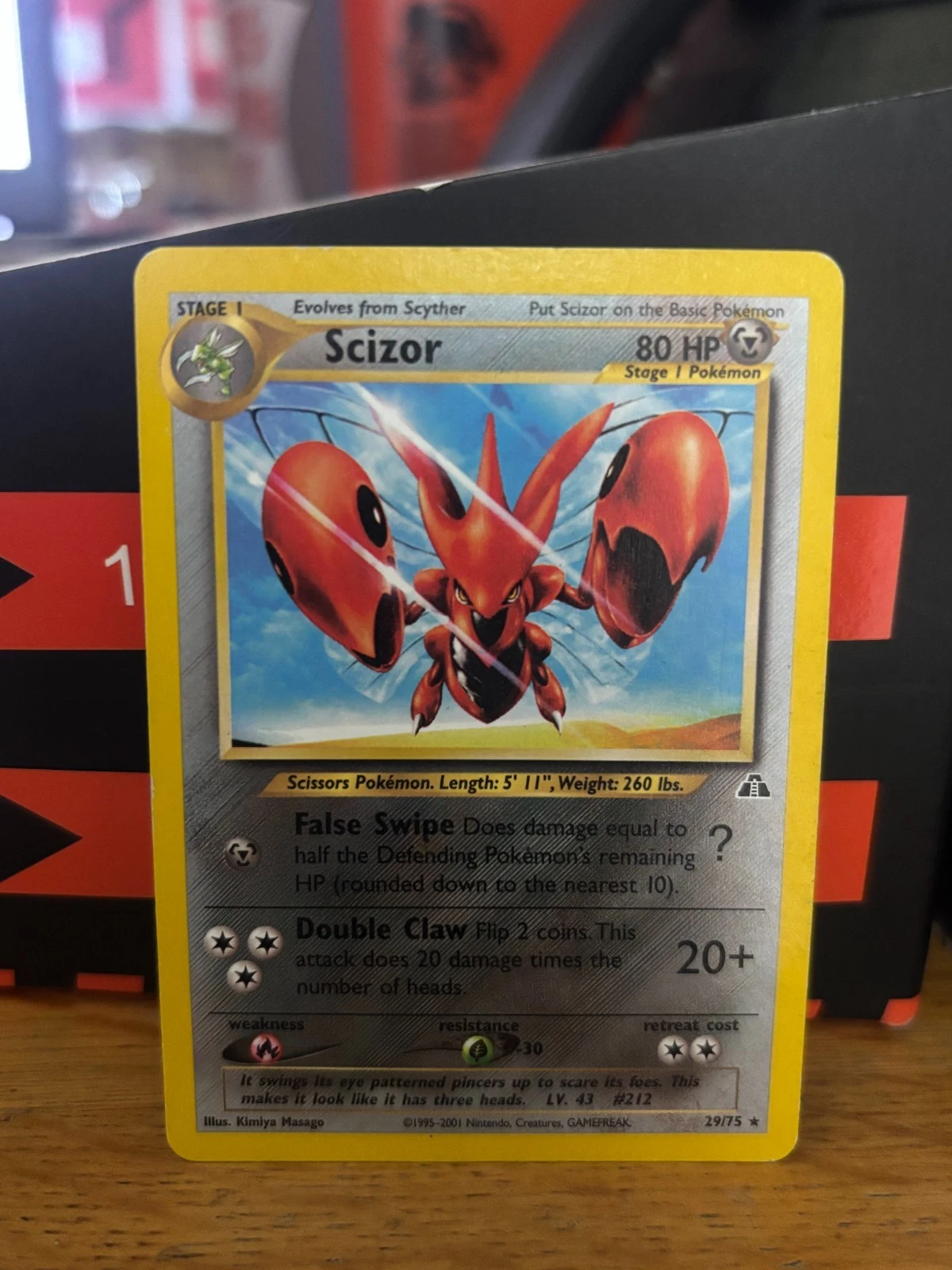 Scizor 29/75 Neo Discovery Non-Holo Rare