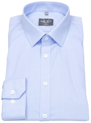 Marvelis Hemd Super Slim Fit Kentkragen hellblau - extra langer 69cm Arm