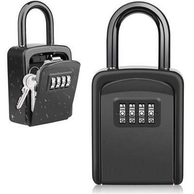 Diyife Key Safe with Shackle, Weatherproof 4 Digit Key Safe for Outdoor and