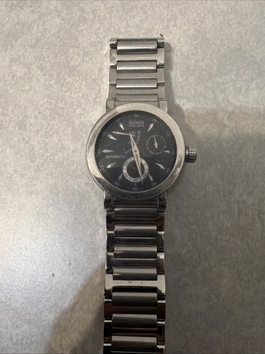 Hugo Boss Automatic Stainless Steel Chronograph Black Dial Watch