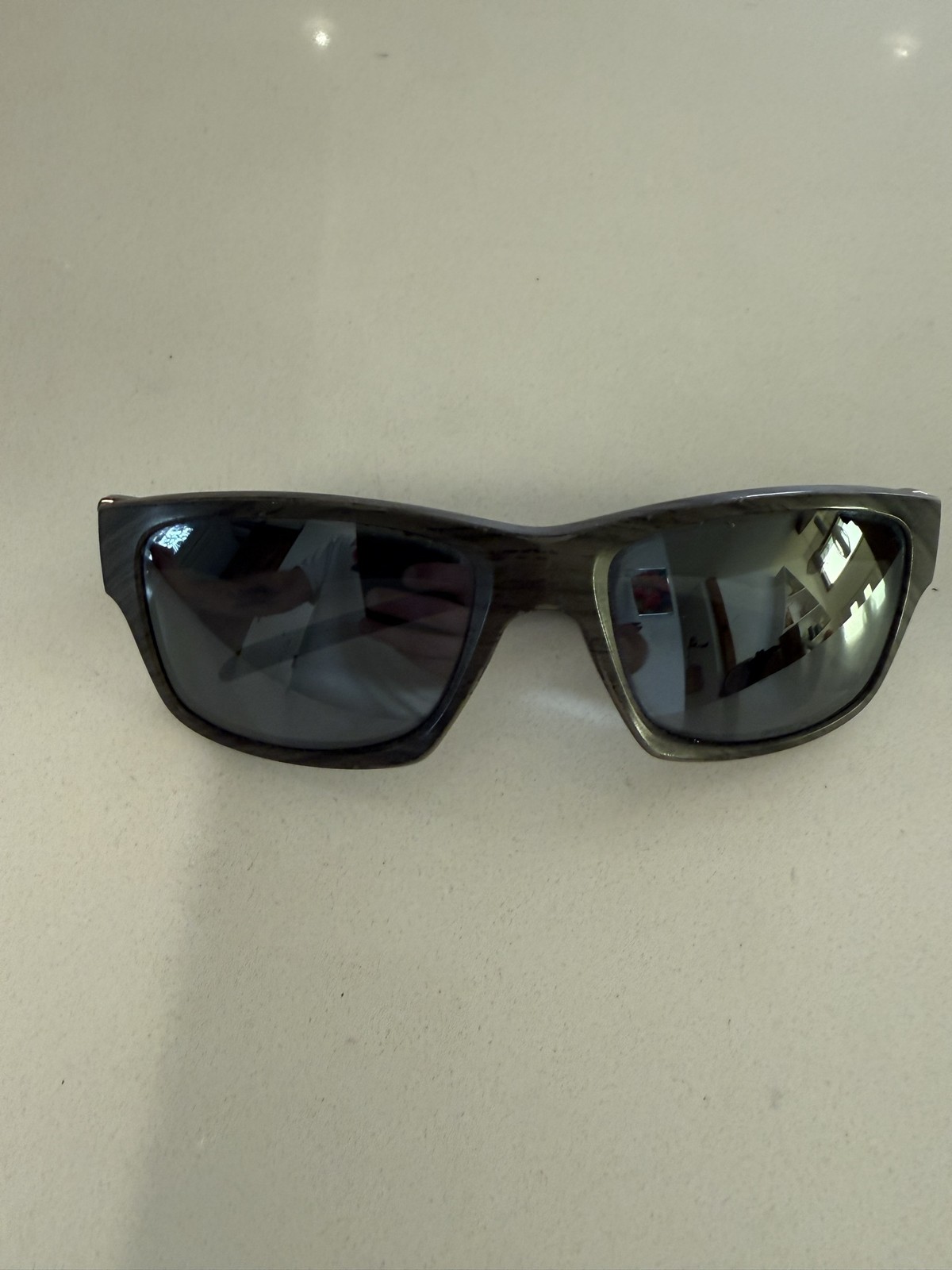Vintage Oakley Jupiter Squared Patterned Sunglass… - image 1