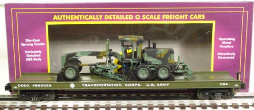 Coche plano del ejército de Estados Unidos MTH 20-98380 con niveladora de carretera #4850626 LN/caja | Zustand: Used