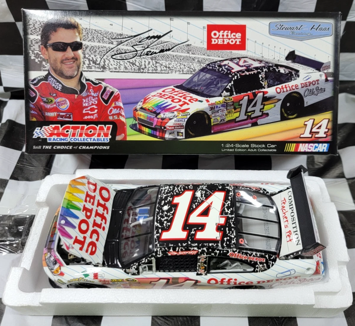 Tony Stewart #14 Office Depot Back to School 2009 1:24 Action