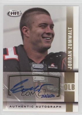 2014 SAGE Hit Gold 92/250 Jordan Zumwalt #A35 Auto 0af