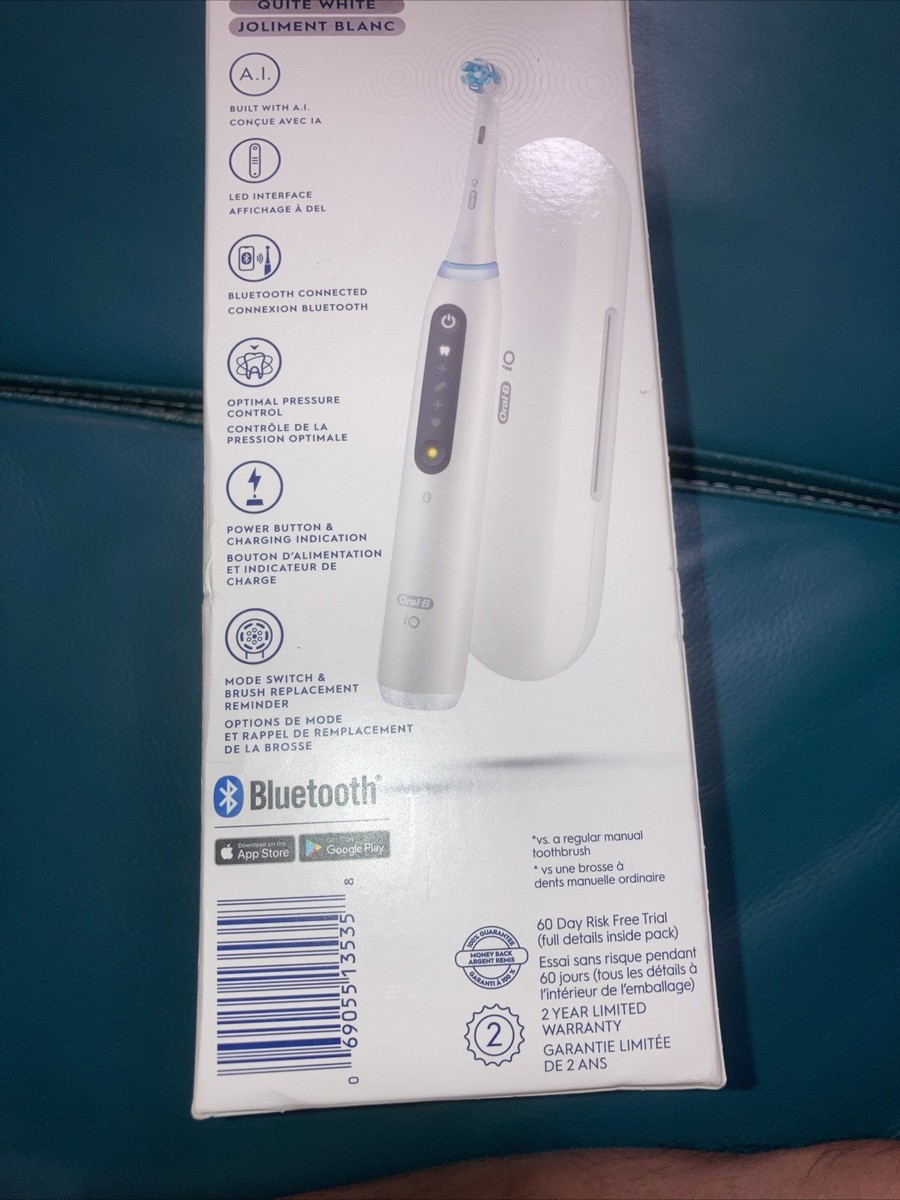 美品 Oral-B iOシリーズ 5s ホワイト Oral-B iO Series 5 Electric Toothbrush, White, Rechargeable