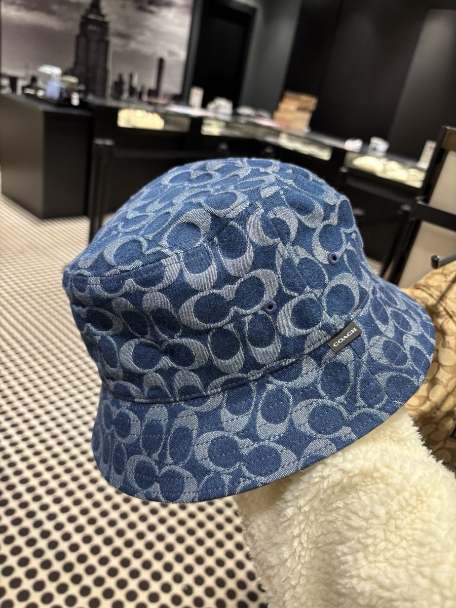 Coach Outlet Signature denim bucket hat CZ926 M/L | eBay