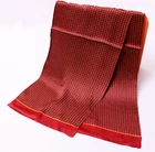 100% Silk men women Scarf neckerchief Wrap long satin plaid red yellow MY113-12