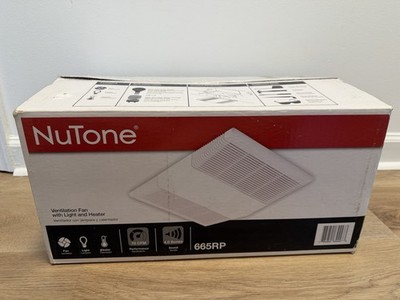 NuTone 665RP 70 CFM Ceiling Exhaust Ventilation Fan Light & Heater