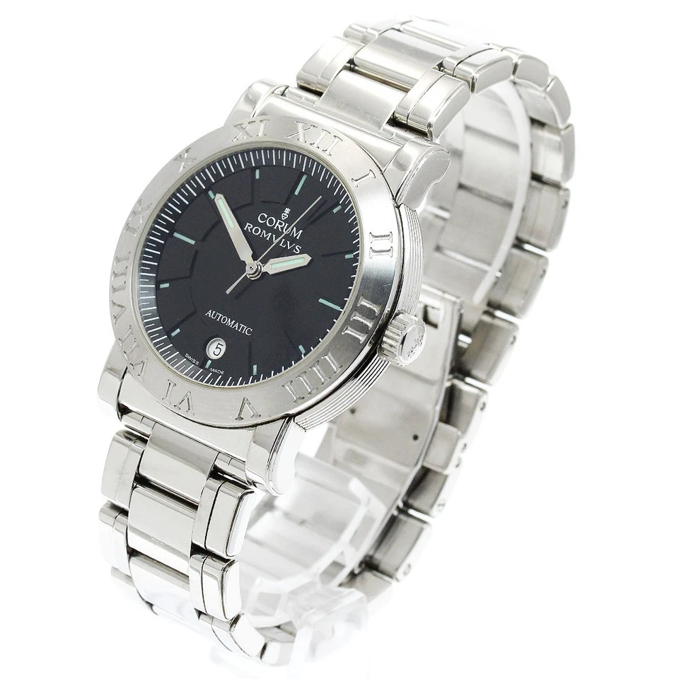 CORUM Romulus 82.701.20 日期黑色表盘自动表男士腕表_916814 — 第 2/4 张图片