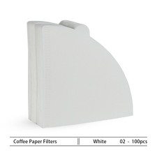 40/100pcs Coffee Filter Paper V-Shaped Pour Over Drip Filters