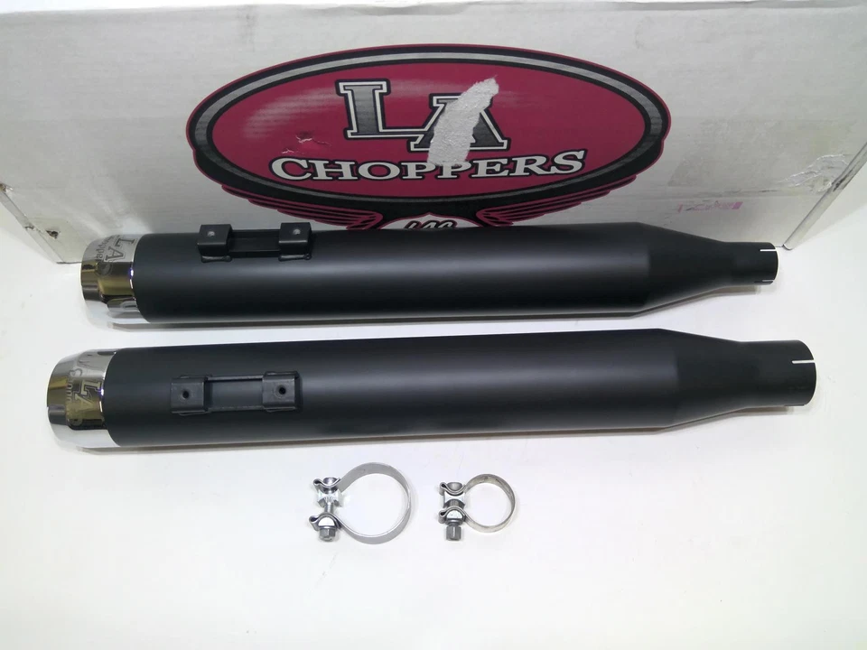 LA Chopper 2017 up Harley Touring Tru Power 4" silenciador negro cromo LA-1194-04 Foto 3 de 4