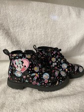 DISNEY JUNIOR Minnie Mouse child girls Boots size 11 black
