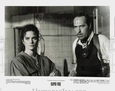 1992 Press Photo Powers Boothe and Kate Hodge star in "Rapid Fire