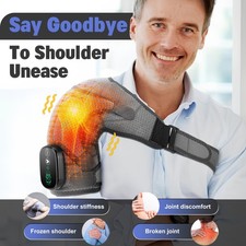 Electric Heated Shoulder 3 Modes Massager Brace with Vibration Joint Pain Relief