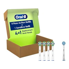 Oral-B - Floss Action Replacement Brush Heads (5 Count) - Refill Pack
