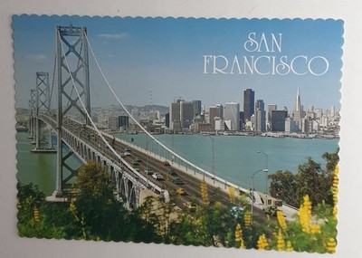 AK USA San Francisco, 1987, Oakland Bay Bridge, printed in Australia, ungel.