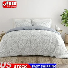 3-PCS Noble Linens Light Blue English CountrysidePrint Comforter Set Full/Queen
