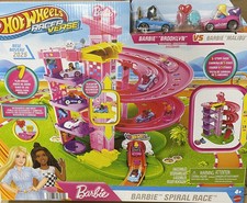 2025 Hot Wheels Racer Verse BARBIE Spiral Race w Brooklyn  Malibu