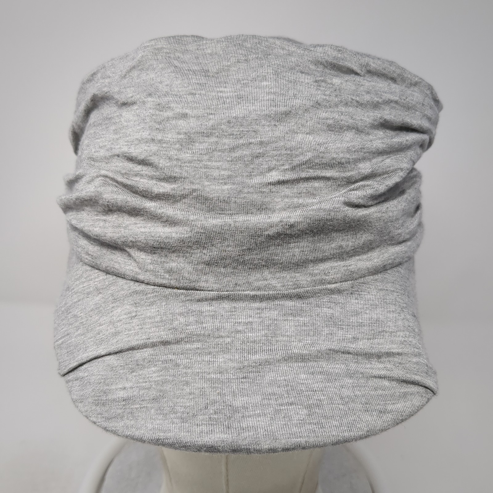 Comhats Fitted Hat Solid Gray Medium Ruched Lined… - image 2
