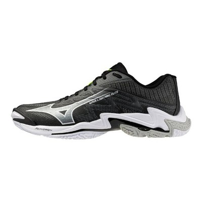 MIZUNO Wave Lightning Elite V1GA2600 52 Schwarz Weiß Breite 2E Volleyball