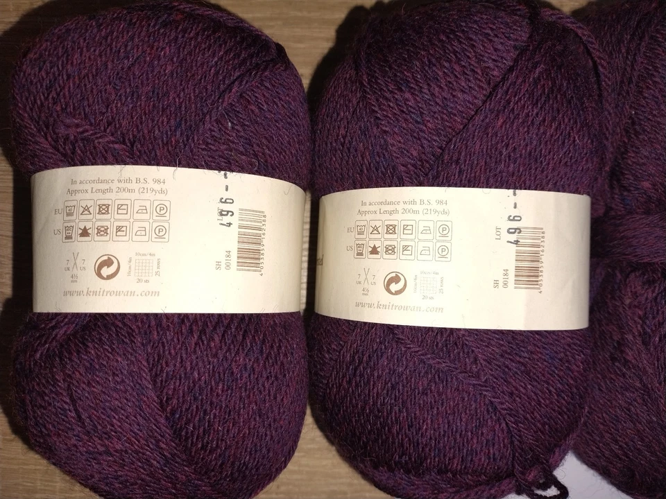 Rowan Pure Wool Superwash Worsted – 184 - Beere meliert, 100% Wolle, 314g - Bild 2 von 4