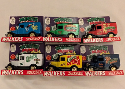 Six Walkers Cars Cubs Oxford Diecast Snackshack Boxed Vintage V. Good Condition