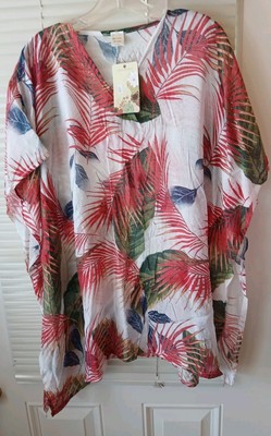 Life Is Beautiful Beach Coverup Dress Resortwear Vacation Red Ferns Coastal