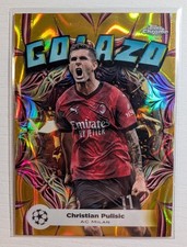 Christian Pulisic 2023-24 Topps Chrome UEFA Champions League Golazo #GL1 Gold...