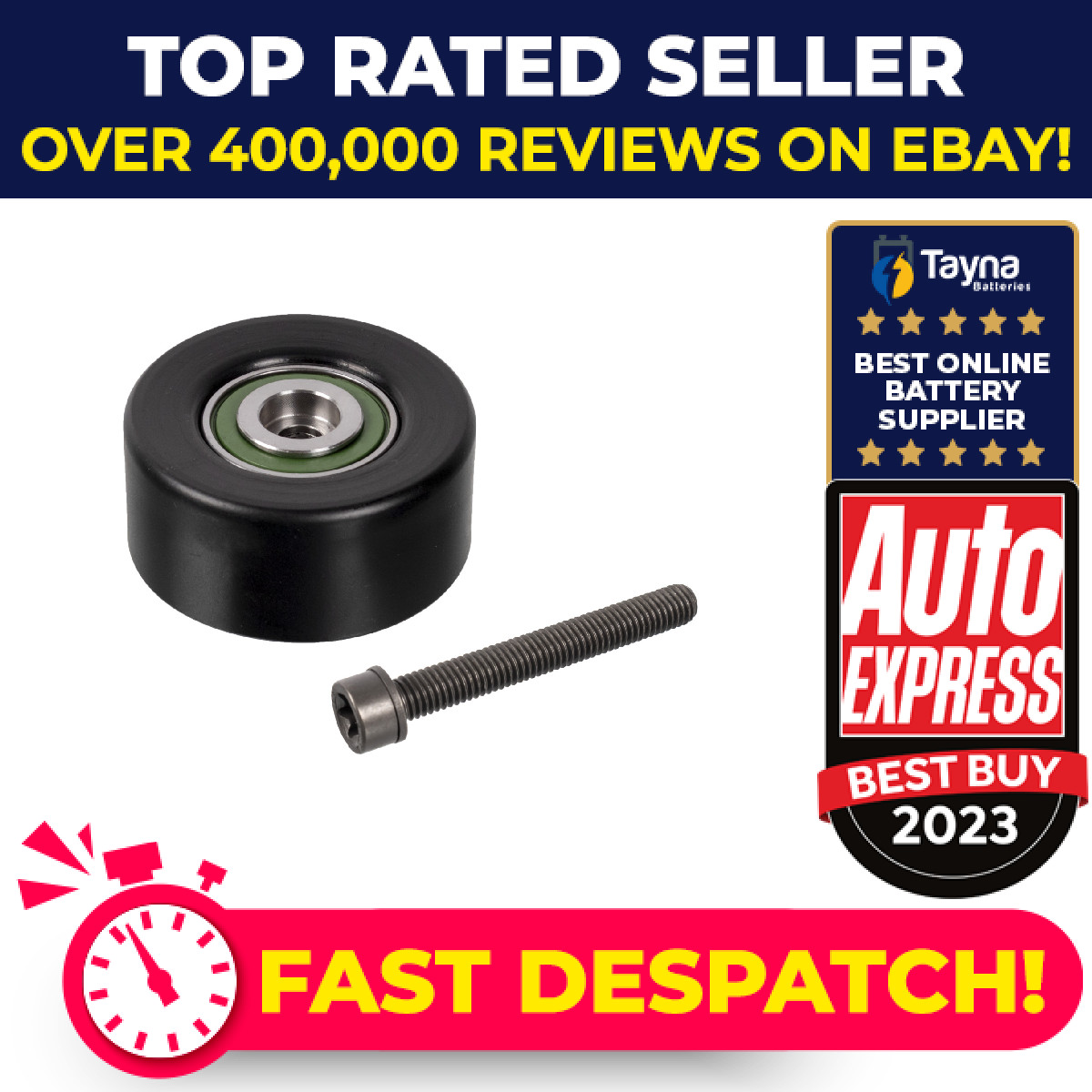Timing Belt Guide Pulley fits FIAT 71739801 Febi Genuine Top Quality Guaranteed
