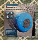 Brookstone Bluetooth Wireless Water-Resistant Speaker Rechargeable Blue — photo 1