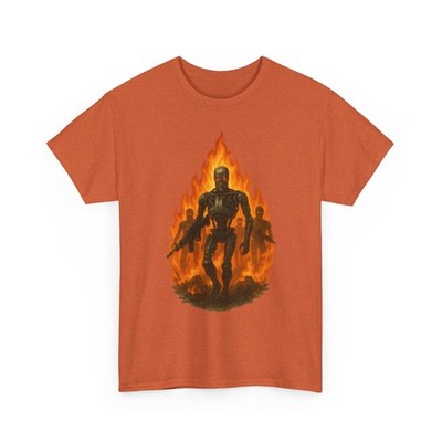 Year 2031 Unisex Heavy Cotton Tee with Killer AI Robots Design | Gamer T-Shirt