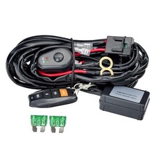 LED Lights Bar Wire Harness Kit with Remote Control 1Lead with Remote Control