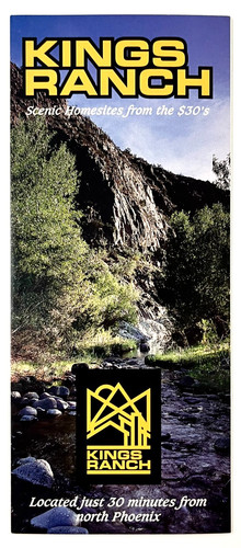 1990s Black Canyon City AZ King's Ranch Homesite Properties VTG Travel Brochure
