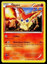 Victini 23/149 Rare Boundaries Crossed Pokemon Lightly Played