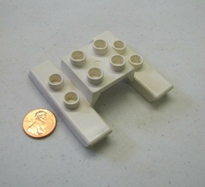 Lego Duplo WHITE HELICOPTER PLANE SKIDS LANDING GEAR Replacement 6353 Airport