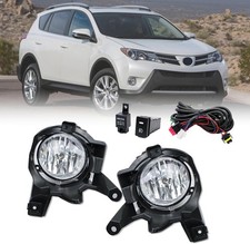 Fog Lights Assembly Compatible With 2013 2014 2015 RAV4 Clear Fog Lights KIT Ass