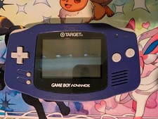 Nintendo Game Boy Advance AGB-001 - Indigo Target Edition Tested Working