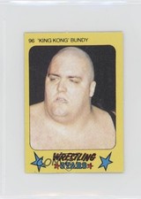 1986 Monty Gum Super Wrestling Stars King Kong Bundy 'King Kong' Bundy #96 0w6