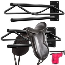 2 Pcs Saddle Rack Wall Mount Saddle Stand Pad Rack Horse Tack Storage