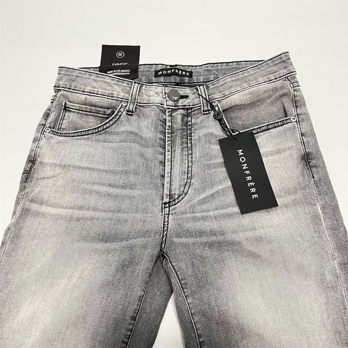 Monfrere Jeans Men's Size 30x33 Gray Skinny Fit Light Wash Denim Casual - Picture 3 of 12